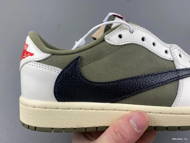 Rep TB X 1 OG AIR OLIVE TRAVIS MEDIUM JORDAN LOW SCOTT DM7866-200 0730